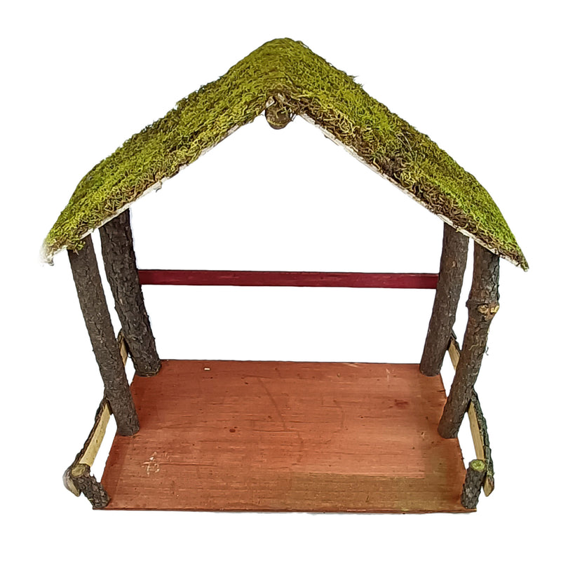 Casita Grande con Musgo Nacimiento Navideño