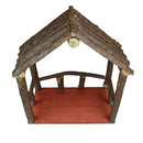 Casita Mediana Tronco Pino Nacimiento Navideño