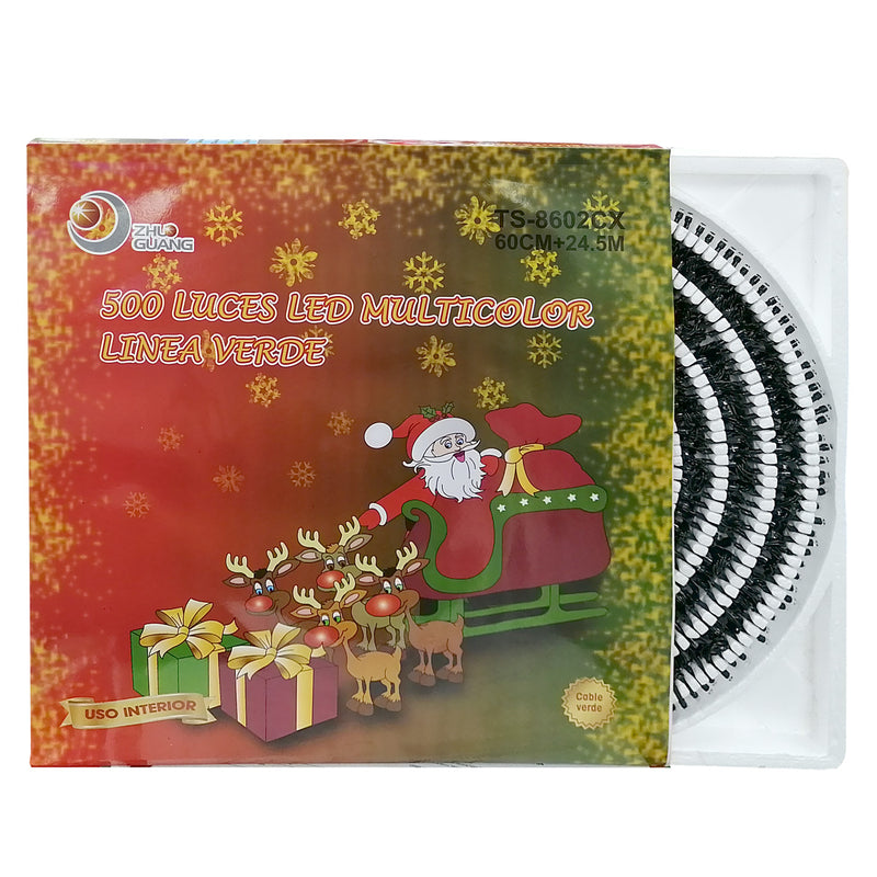 Serie 500 de luz led Multicolor 25 mts.