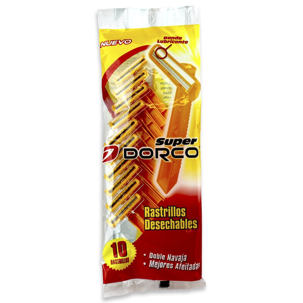 rastrillo dorco amarillo c/ banda lubricante