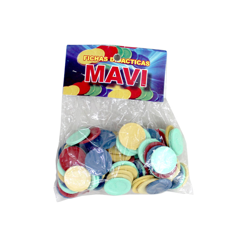Juego de Fichas de Colores 100 piezas