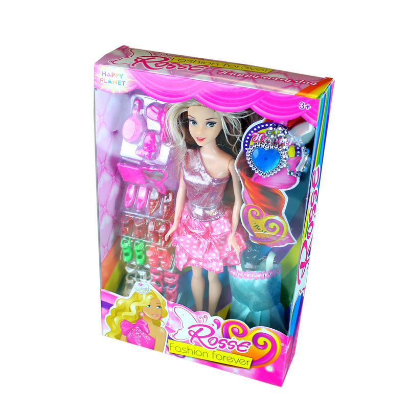 Muñeca articulada con accesorios "fashion forever"