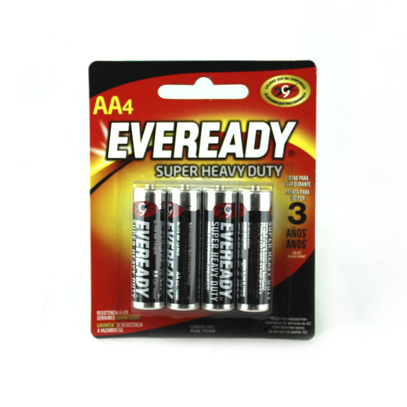 Batería Eveready AA 4 pzs.