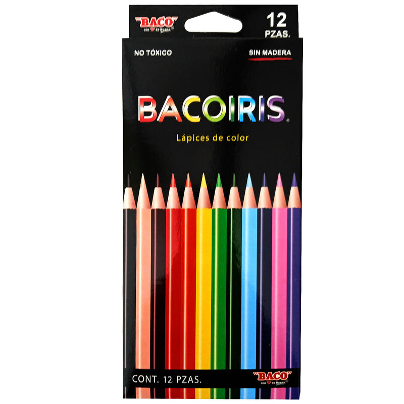 Lápices de Colores BACO, Caja con 12 piezas