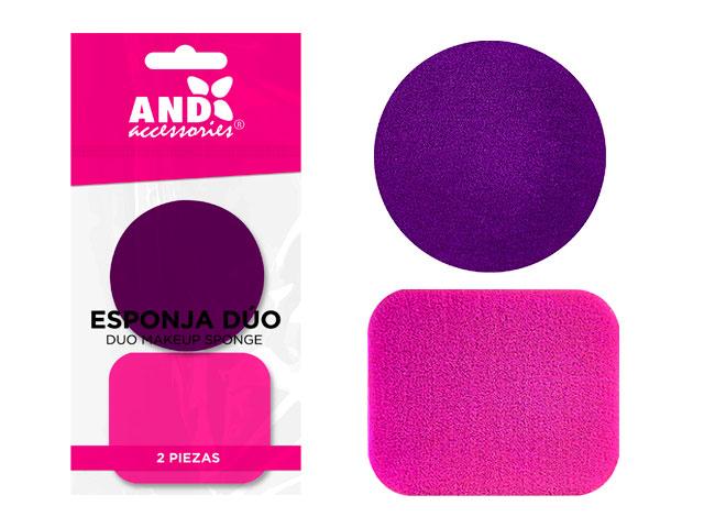 Esponja Aplicadora Duo Colores AND