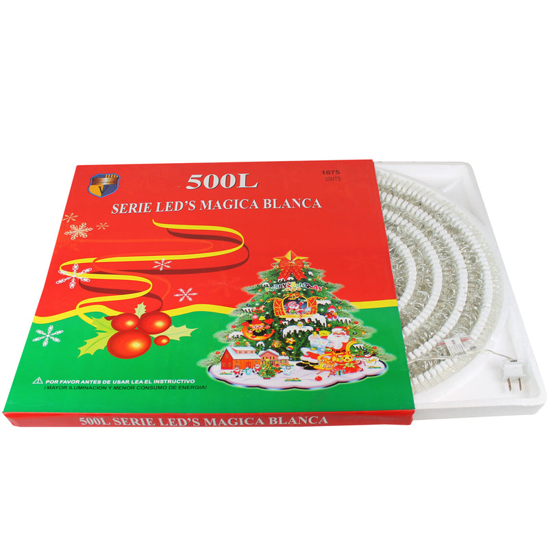 Serie de luz led de blanca 25 mts.  500L