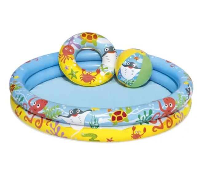 Alberca Inflable con Pelota y Salvavidas