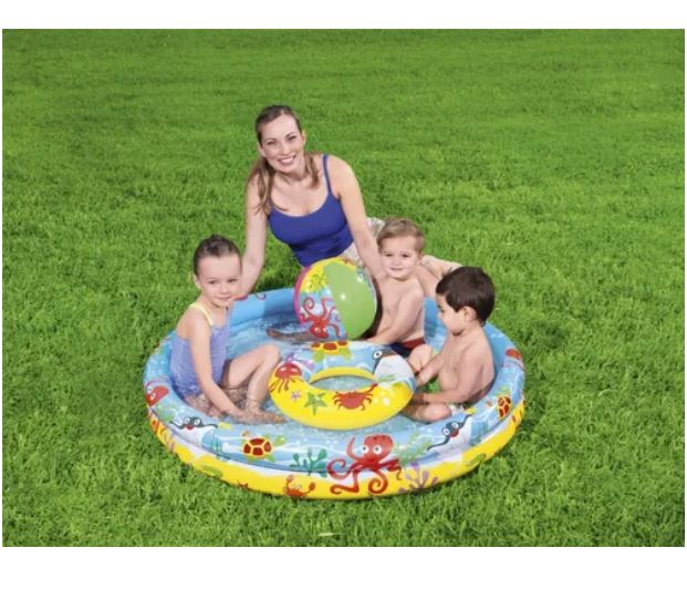 Alberca Inflable con Pelota y Salvavidas