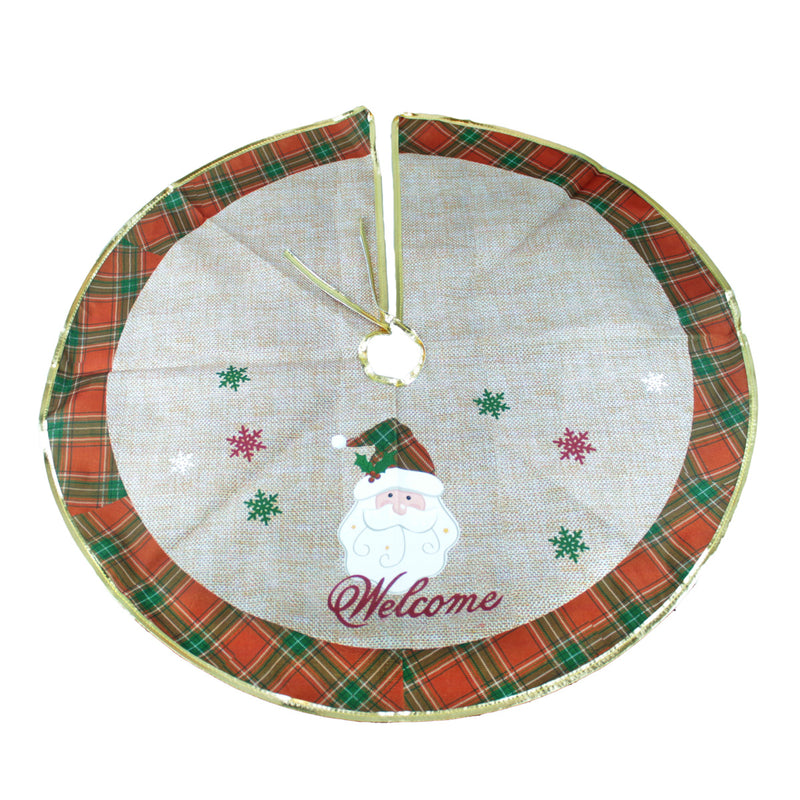 Pie de árbol navideño Welcome