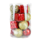 Paquete de esfera navideña con 20 piezas.