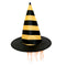 Sombrero de Bruja con Cabello