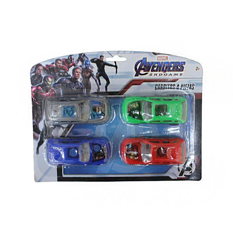 Carros Avengers 4 piezas
