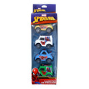 Carritos de Fricción 4 piezas Spiderman