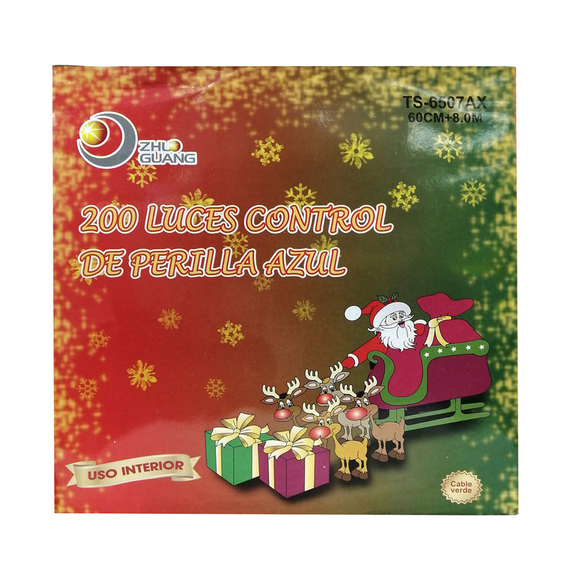 Serie 200 de luz led de perilla azul 60 cm x 8 mts