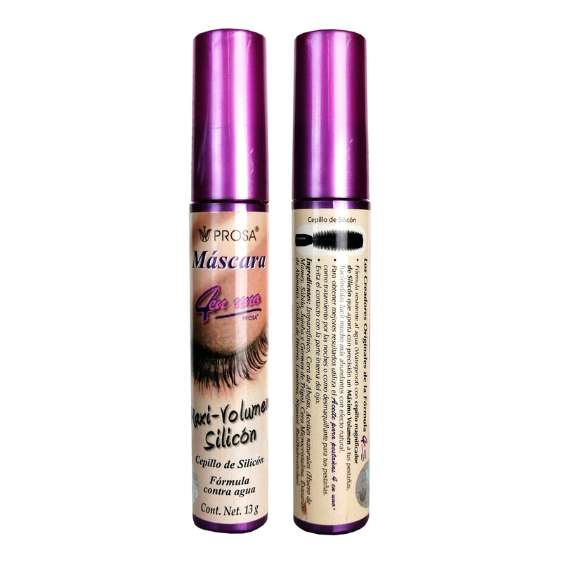 Rímel Maxi Volumen Silicón 4 en 1