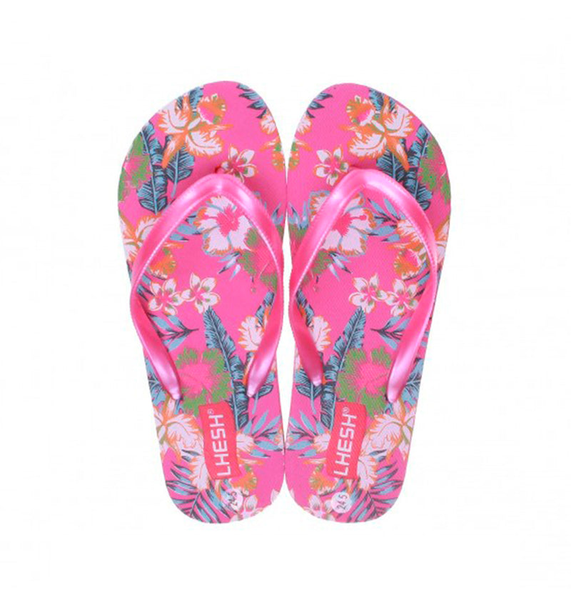 Sandalia de Playa Estampado Flores de Colores