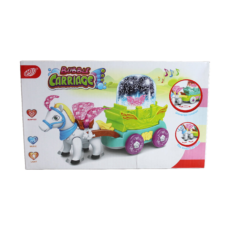 Set de Caballo con Carruaje con Luz y Música