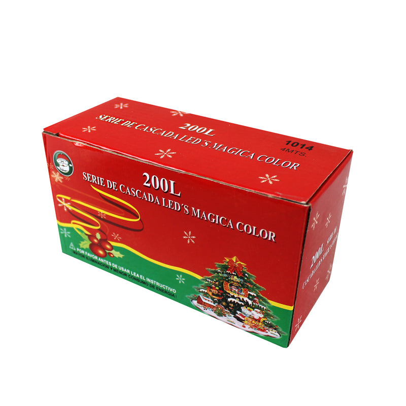 Serie luz led Cascada de Color 200L