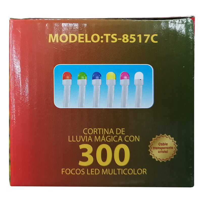 Cortina de lluvia mágica luz led 300F Multicolor