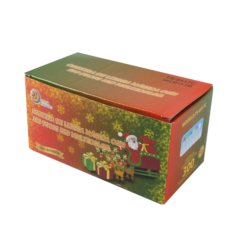 Cortina de lluvia mágica luz led 300F Multicolor