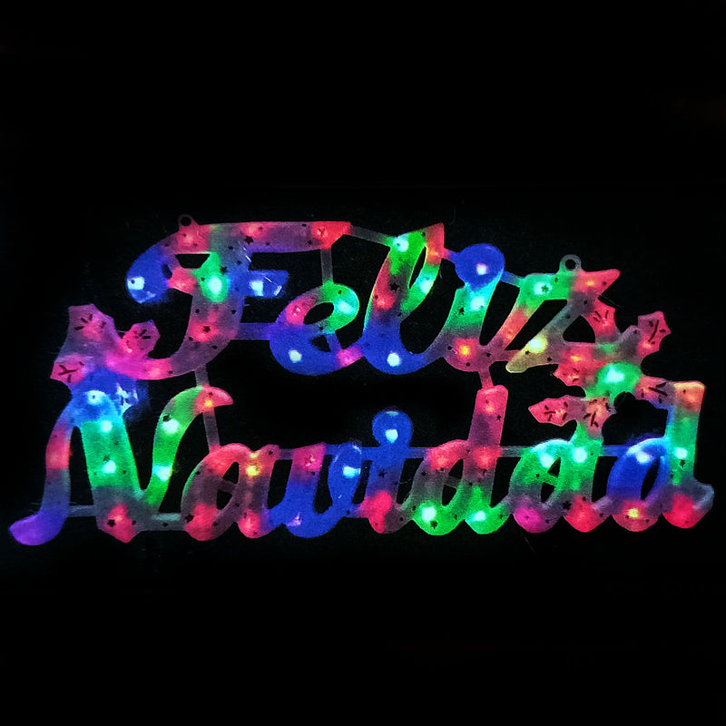 Figura Luminosa Feliz Navidad