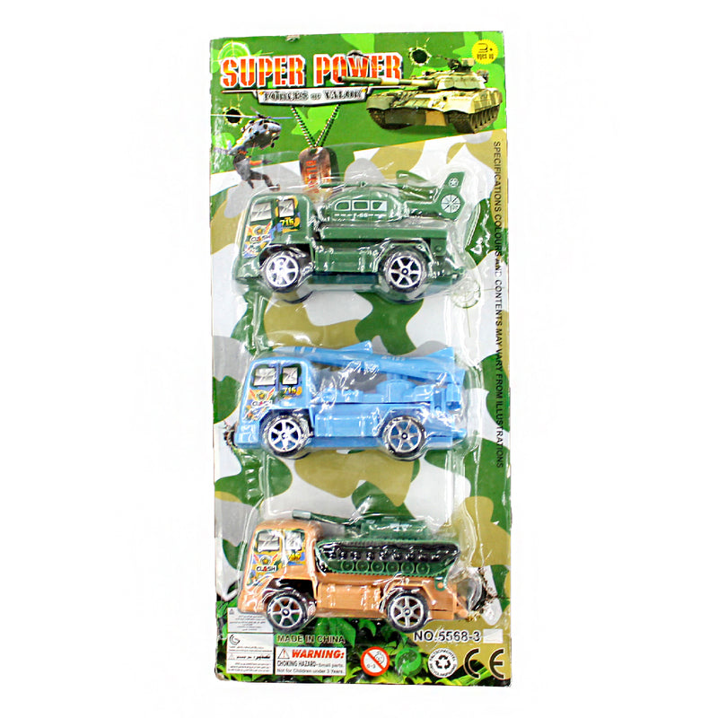Set de Carritos de Fricción 3 piezas.