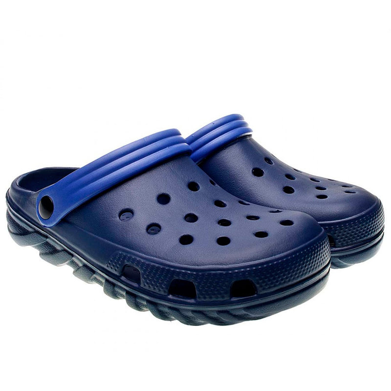 Sandalia Juvenil Azul Marino Tipo Crocs