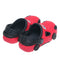 Sandalia Rojo con Negro para Niño tipo Crocs Carrito