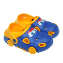 Sandalia Azul con Amarillo para Niño tipo Crocs Carrito