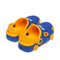 Sandalia Azul con Amarillo para Niño tipo Crocs Carrito