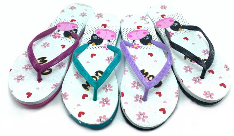 Sandalia de Playa con Estampados COW