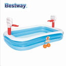 Alberca Inflable Rectangular con Aros de Basketball