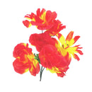 Flor Artificial Rojas con Amarillo