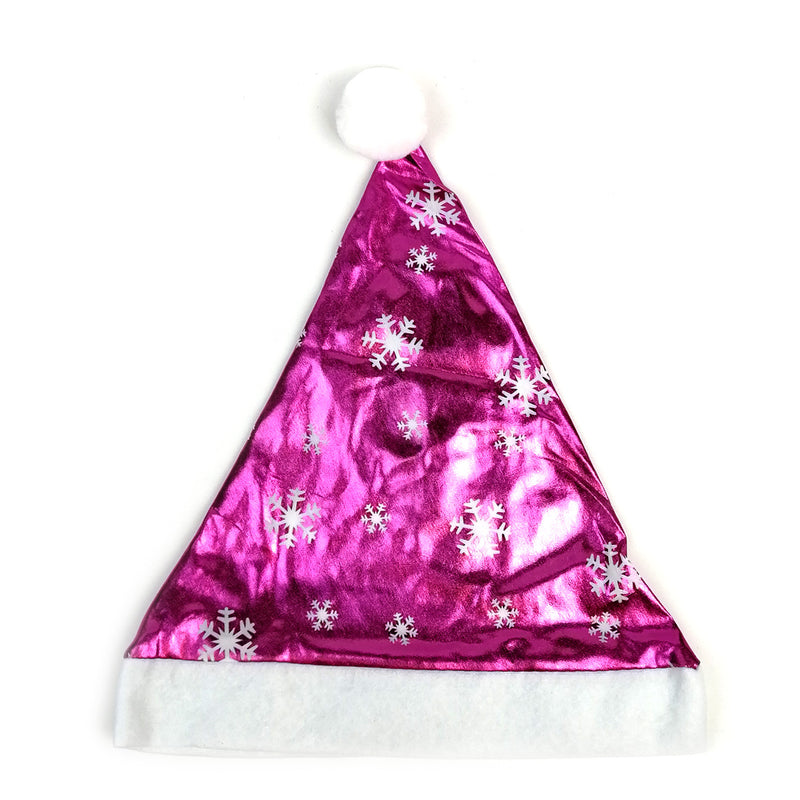 Gorro Navideño Estampado Metálico
