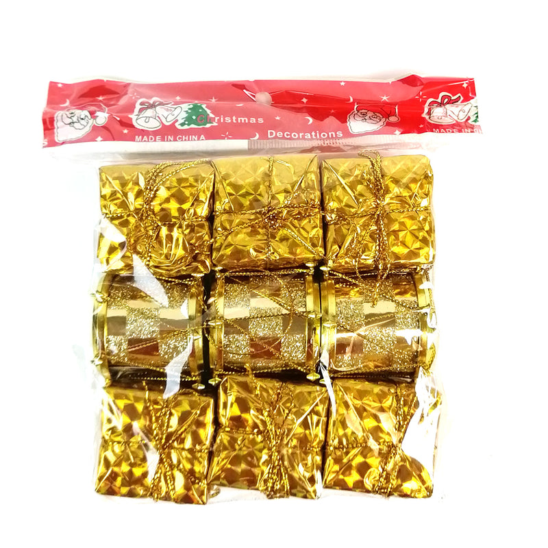 Adorno Tambor y Regalitos Navideños 4 cm 9 piezas