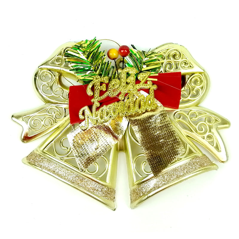 Adorno Campanas Feliz Navidad