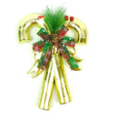 Adorno Navideño Bastones Dorados