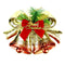 Adorno Campanas Rojas con Dorado Merry Christmas