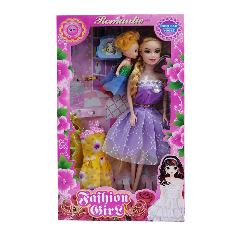 Set Muñeca con 5 Accesorios