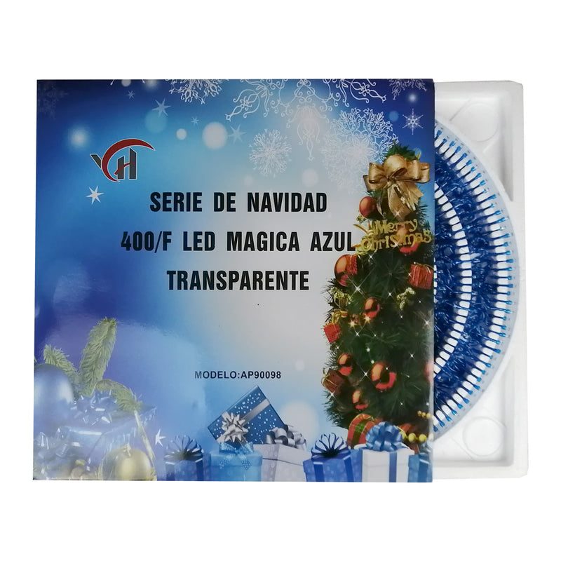 Serie Navideña de 400 Luces Led Azul