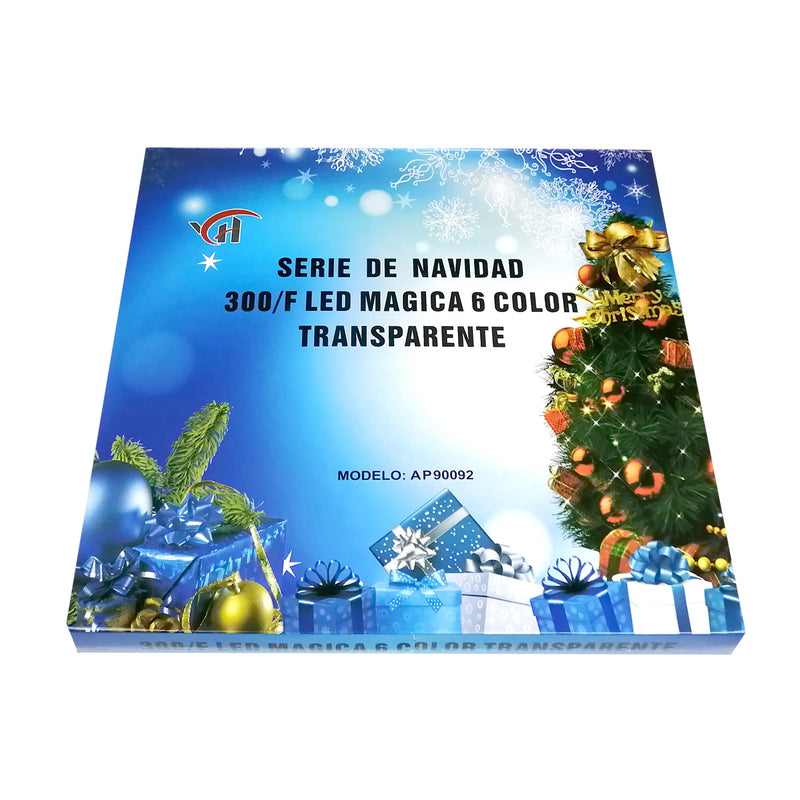 Serie Navideña de 300 Luces Led Colores