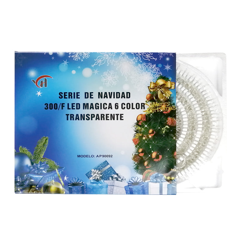 Serie Navideña de 300 Luces Led Colores