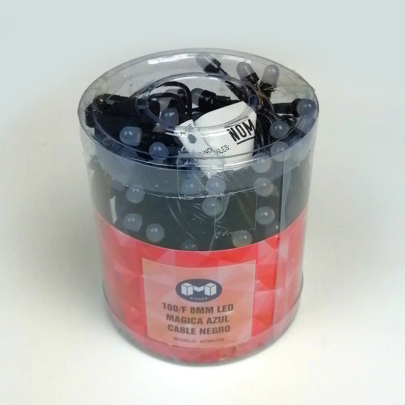 Serie de 100 Luces Led V8 Azul