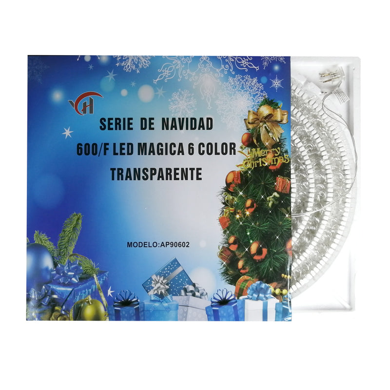 Serie Navideña 600 Luces Led Colores