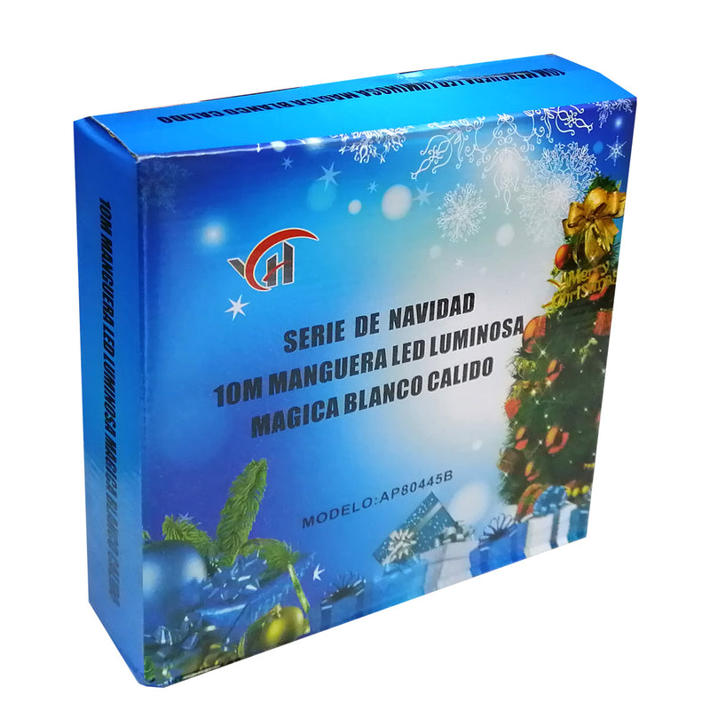 Manguera de Luz Blanco Calido Led 10 mts