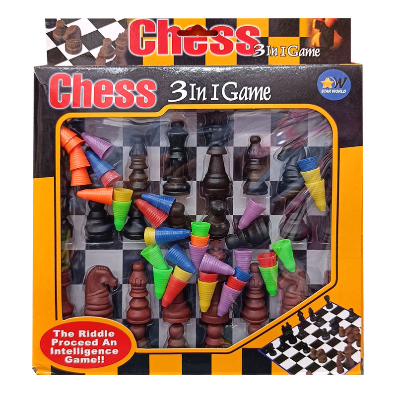 Juego de Ajedrez 3 en 1