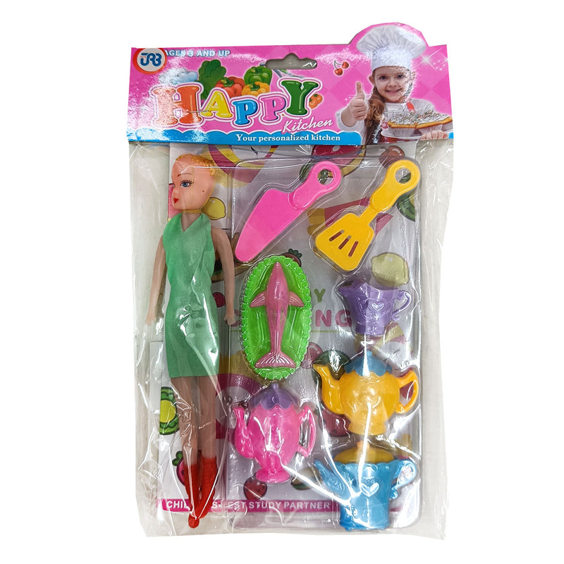 Muñeca con Accesorios de Cocina