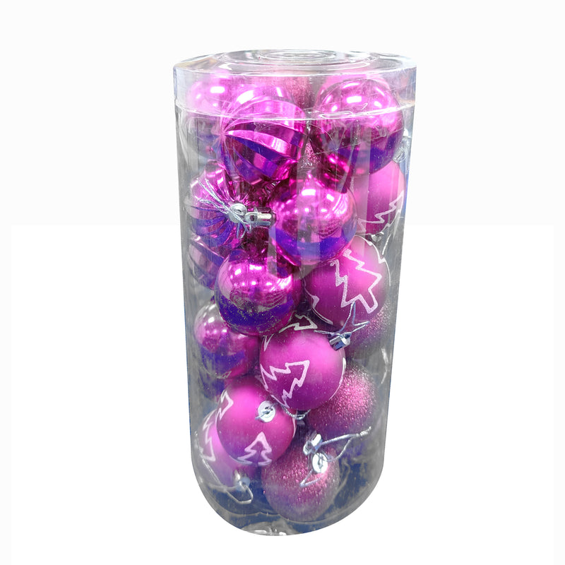 Estuche de Esferas Navideñas 30 pzas.