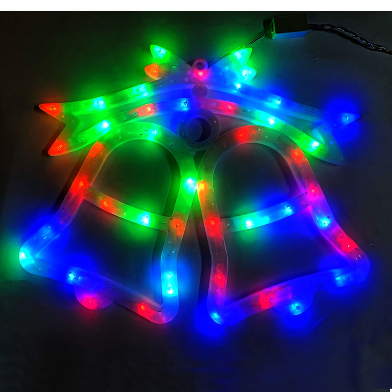 Figura Luminosa Campana Navideña