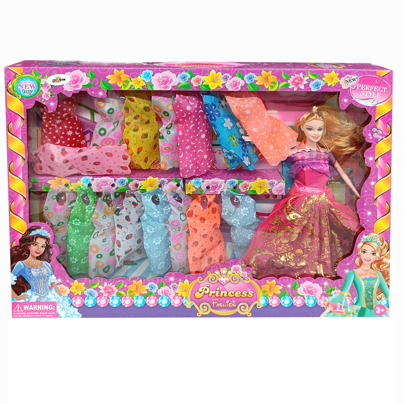 Muñeca con 12 Vestidos DSJ84